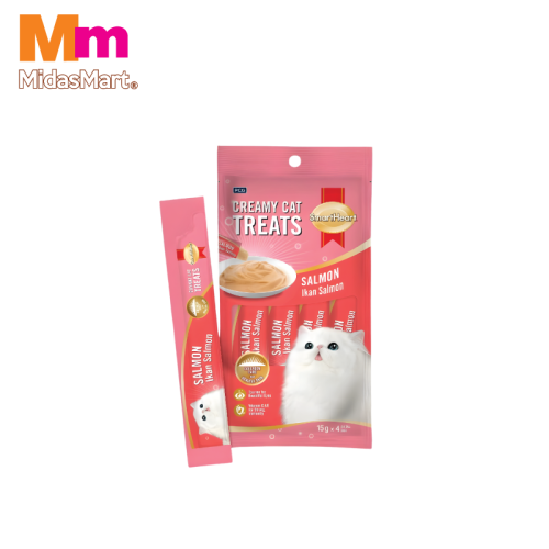 SMART HEART CAT CREAMY TREAT - SALMON (4X15G)