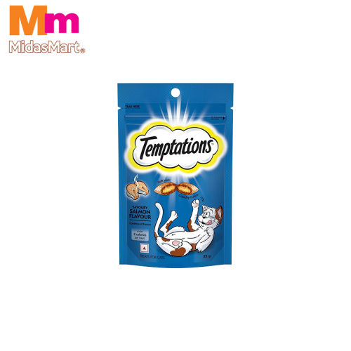 TEMPTATIONS SAVORY SALMON CAT TREATS (85G)