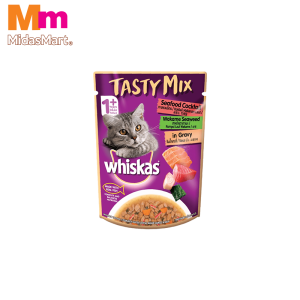 WHISKAS TASTY MIX SEAFOOD & SEAWEED (70G)