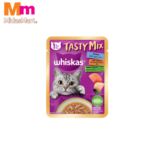 WHISKAS TASTY MIX CHICKEN & SALMON (70G)