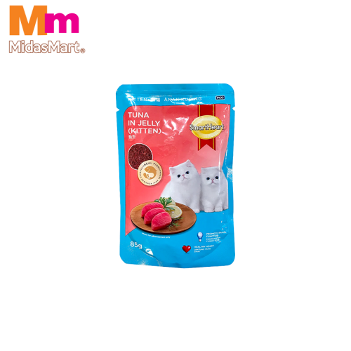 SMARTHEART KITTEN TUNA IN JELLY POUCH (85G)