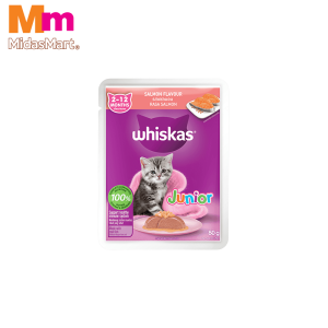 WHISKAS JUNIOR SALMON LOAF POUCH (80G)