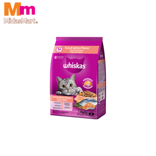 WHISKAS ADULT TUNA & SALMON DRY FOOD (1.2KG)