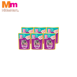 WHISKAS JUNIOR TUNA POUCH MULTIPACK (6 X 80G)