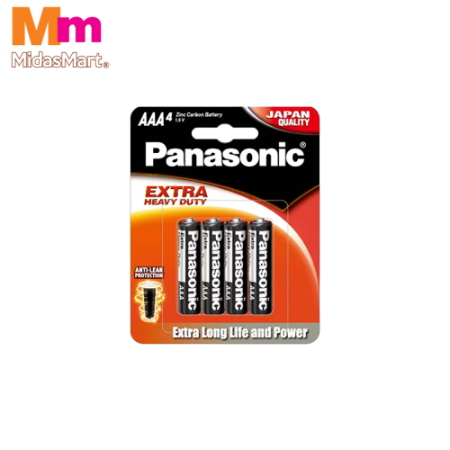 PANASONIC SUPER HEAVY DUTY AAA BATTERIES (4 PACK)