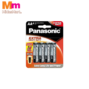 PANASONIC SUPER HEAVY DUTY AA BATTERIES VALUE PACK (3+1 FREE)