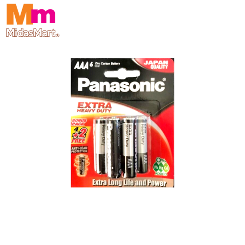 PANASONIC SUPER HEAVY DUTY AAA BATTERIES VALUE PACK (4+2 FREE)