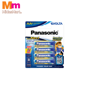 PANASONIC EVOLTA ALKALINE AA BATTERIES VALUE PACK (3+1 FREE)