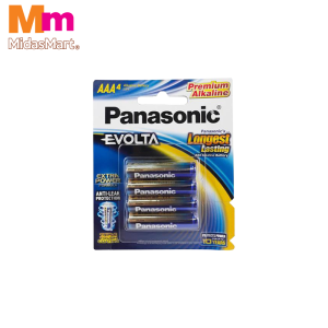 PANASONIC EVOLTA ALKALINE AAA BATTERIES VALUE PACK (3+1 FREE)