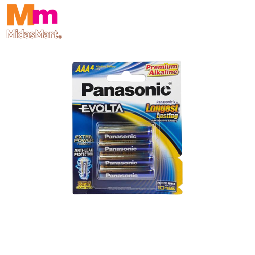 PANASONIC EVOLTA ALKALINE AAA BATTERIES VALUE PACK (3+1 FREE)