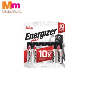 ENERGIZER MAX AA ALKALINE BATTERIES (6 PACK)