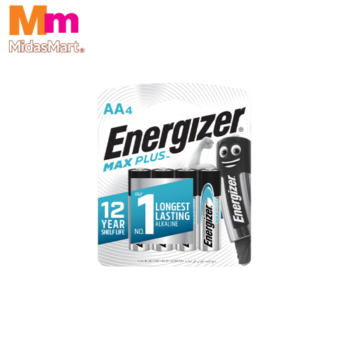 ENERGIZER MAX PLUS AA ALKALINE BATTERIES (4 PACK)
