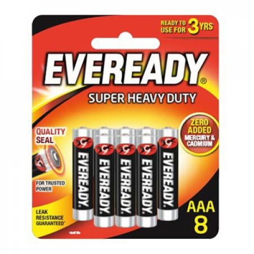 EVEREADY SHD AAA X 8 (1212BP8M) 1X8'S