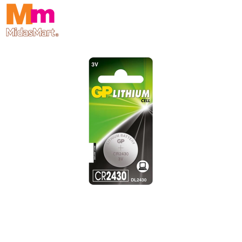 GP CR2430 LITHIUM COIN BATTERY (1 UNIT)