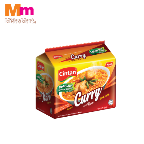 CINTAN 2-MINUTE CURRY FLAVOUR INSTANT NOODLES (5X76G)