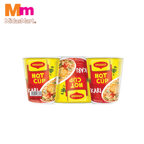 MAGGI HOT CUP CURRY FLAVOUR INSTANT NOODLES MULTIPACK (6X58G
