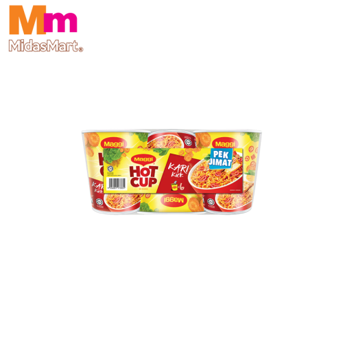 MAGGI HOT CUP CURRY NOODLES MULTIPACK (6 X 58G)