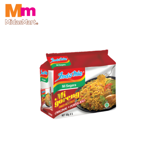 INDOMIE MI GORENG INSTANT NOODLES - ORIGINAL FLAVOR (5X80G)
