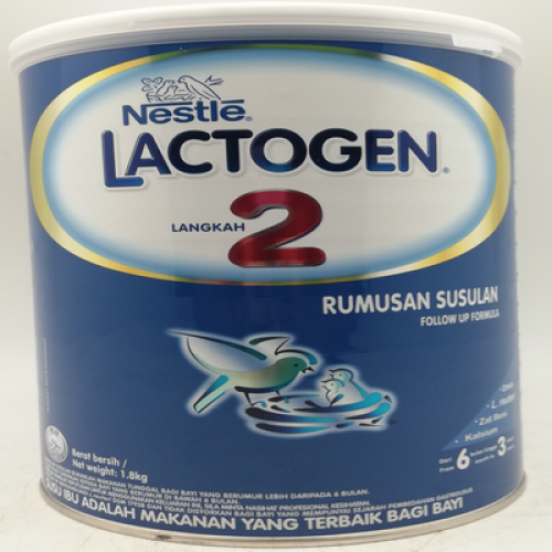 LACTOGEN 2 PREBIO 1 FOSDHA TIN-1.8KG 1 x 1.8KG