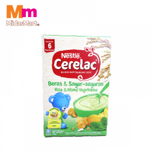 NESTLE CERELAC RICE MIXED VEGETABLES 1 X 250g