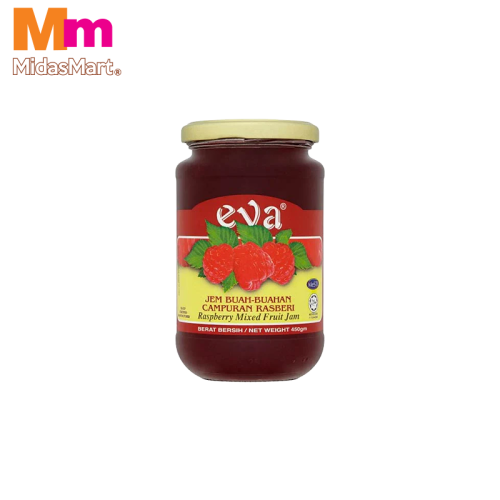 EVA RASPBERRY FRUIT JAM (450G)