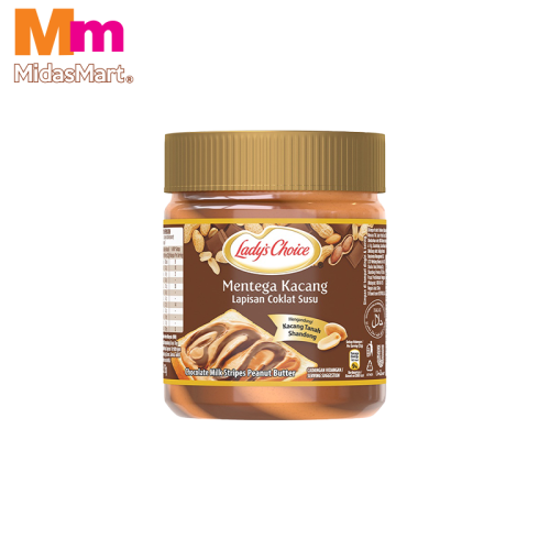 LADY'S CHOICE PEANUT BUTTER CHOCOLATE STRIPE (175G)