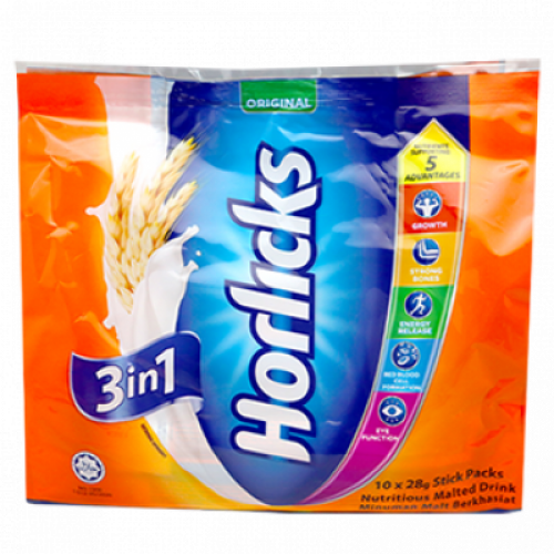 HORLICKS 3 IN 1 1x10'SX28G