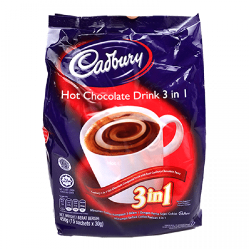 CADBURY 3 IN 1 HOT CHOC 1x15sX30G