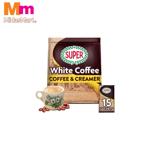 SUPER 2-IN-1 CHARCOAL ROASTED WHITE COFFEE NO SUGAR (15S X 16G)