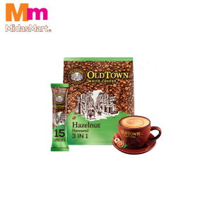 OLDTOWN 3-IN-1 WHITE COFFEE HAZELNUT (15S X 38G)