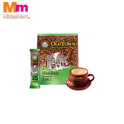 OLDTOWN 3-IN-1 WHITE COFFEE HAZELNUT (15S X 38G)
