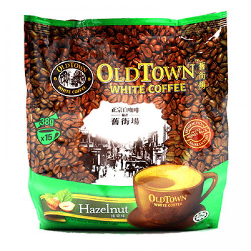 OLDTOWN 3IN1 WHITE COFFEE HAZELNUT 1X15X38G