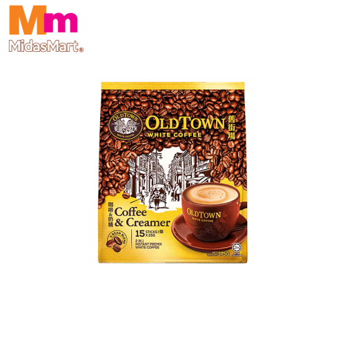 OLDTOWN 2 IN 1 WHITE COFFEE AND CREAMER (15S X 25G)