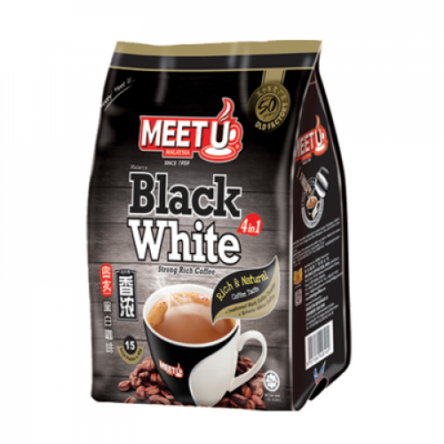 MEET U BLACK WHITE COFFEE 1X12X38G