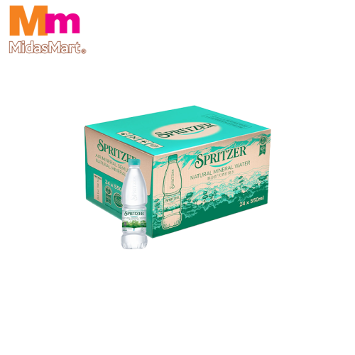 SPRITZER NATURAL MINERAL WATER BOX (24 X 550ML)