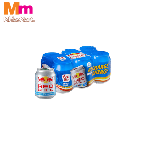 RED BULL LESS SUGAR ENERGY DRINK PACK (6 X 250ML)