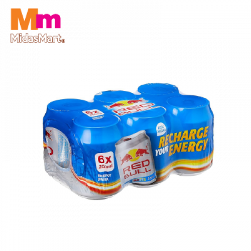 RED BULL LESS SUGAR 6X250ML