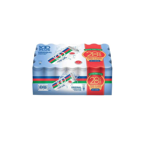 100PLUS ISOTONIC DRINK - ORIGINAL (28 CANS X 325ML