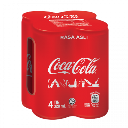 COCA COLA CAN 4X320ML