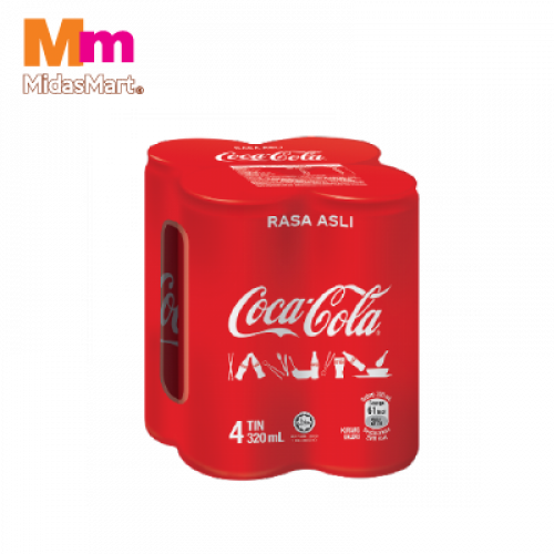 COCA COLA CAN 4X320ML