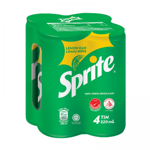 SPRITE CAN 4X320ML