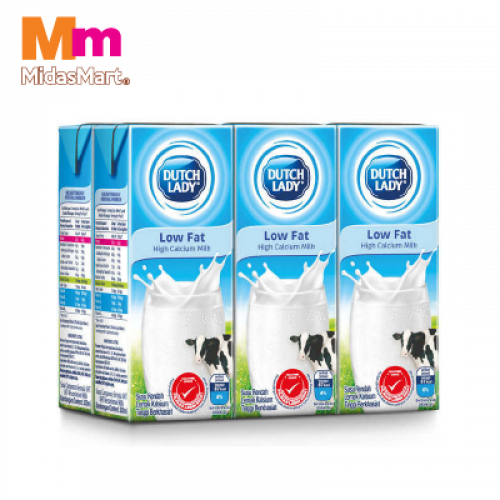 DUTCH LADY UHT LOW FAT 1X6X200ML