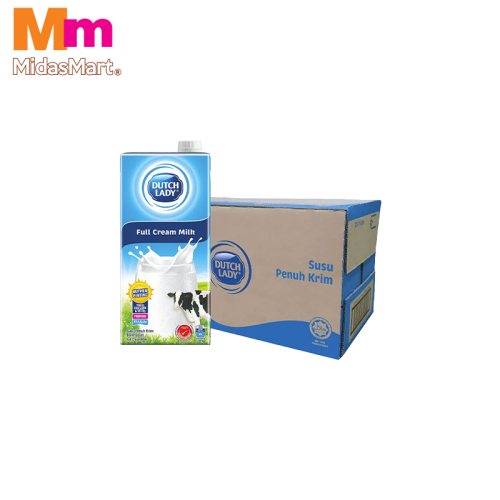 DUTCH LADY UHT FULL CREAM MILK CASE (12 X 1L)