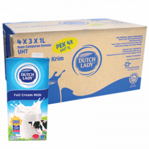 DUTCH LADY UHT FULL CREAM 12X1L