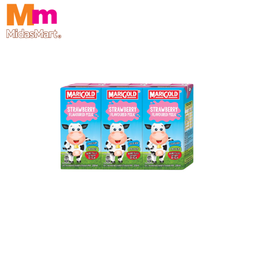 MARIGOLD UHT MILK STRAWBERRY PACK (3 X 200ML)