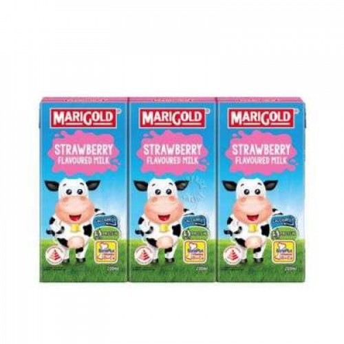 MARIGOLD UHT MILK STRAWBERRY 1X3X200ML