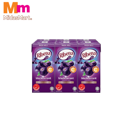 RIBENA BLACKCURRANT RTD PACK (6 X 200ML)