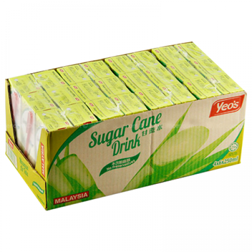 YEO'S SUGARCANE 4 X 6X250ML