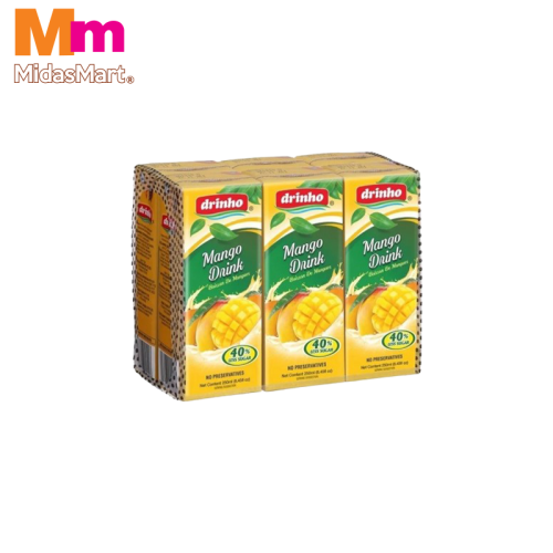 DRINHO MANGO FRUIT DRINK PACK (6 X 250ML)