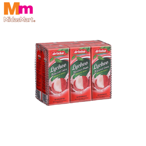 DRINHO LYCHEE FRUIT DRINK PACK (6 X 250ML)